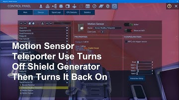 Empyrion Motion Sensor Tutorial -Teleporter For Disabling and Enabling the Shield Generator How-To