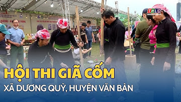 Hấp dẫn hội thi giã cốm xã Dương Quỳ, Văn Bàn | THLC