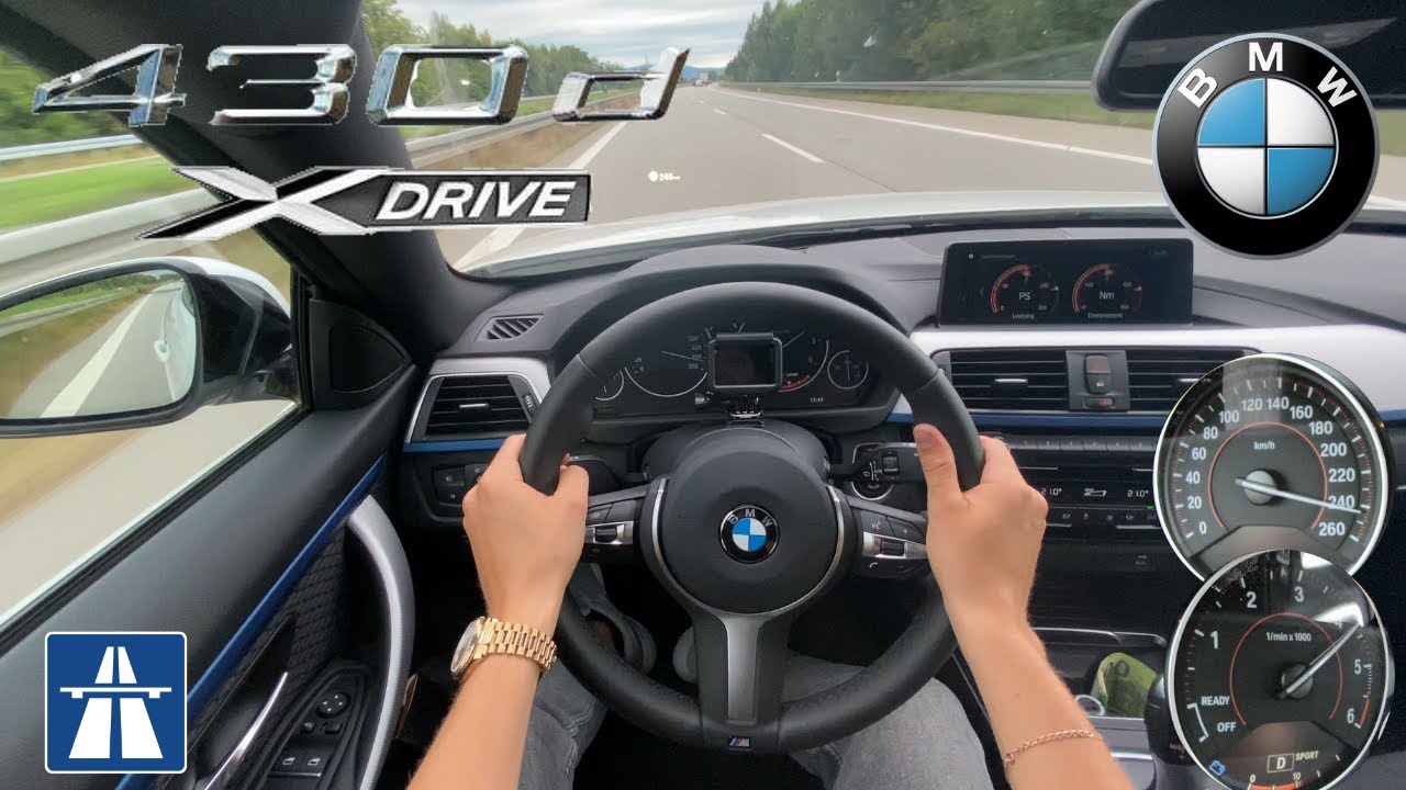 BMW XD F32 COUPE 258 HP DRIVE ON GERMAN AUTOBAHN NO LIMIT | 4K TEST DRIVE - YouTube