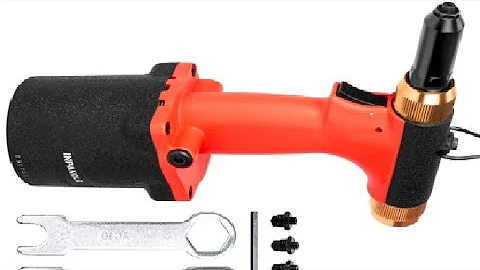 INPANOLS Pneumatic Blind Rivet Gun Hydraulic Air Pop Rivet Tool Kit Review, Well built unit!