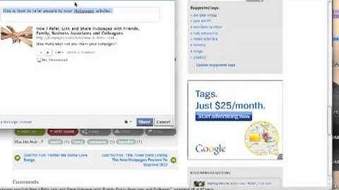 Hubpages Refer Tutorial Part 3