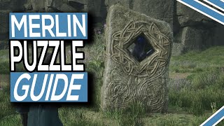 Hogwarts Legacy Merlin Puzzle Guide  3 Pillars With Moonstone Near Forbidden Forest Resimi