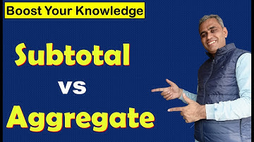 Subtotal vs Aggregate Function | Subtotal vs Aggregate Formula | Excel tutorial