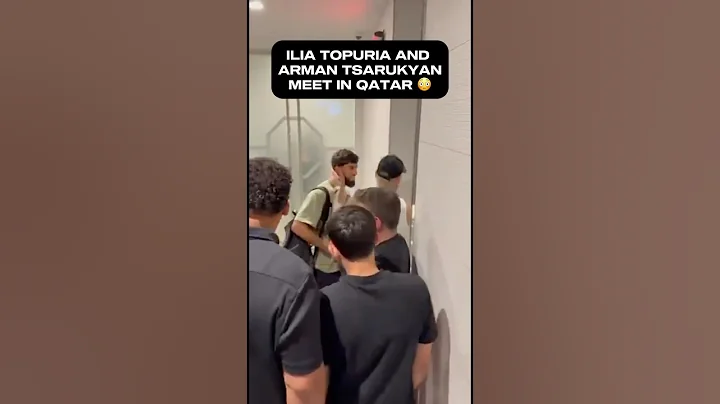 Ilia Topuria shared a video of Arman Tsarukyan greeting him in Qatar 👀😳
