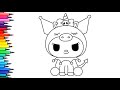 Unicorn Kuromi Drawing, Painting &amp; Coloring For Kids and Toddlers | Easy Drawing Ideas For Toddlers 