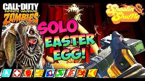 SHAOLIN SHUFFLE FULL SOLO EASTER EGG GUIDE! INFINITE WARFARE ZOMBIES TUTORIAL Shaolin Shuffle Guide