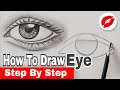 How to draw an Eye [ Slowed Tutorial ] Easy eye Tutorial for Beginners 