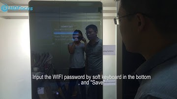 First step How to connect the Mirror Kiosk to WIFI