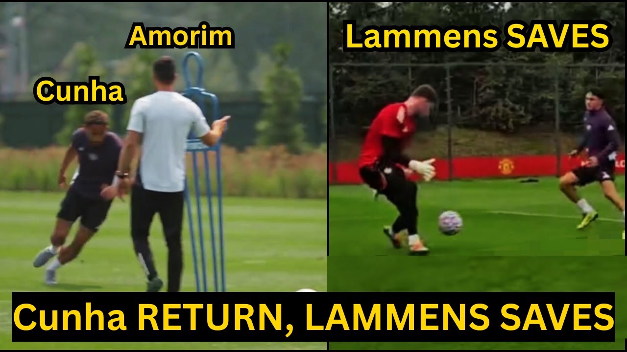 Amorim PUSHES Cunha to RETURN as Senne Lammens Crazy Saves in Training ahead of Man City game - HTT - News