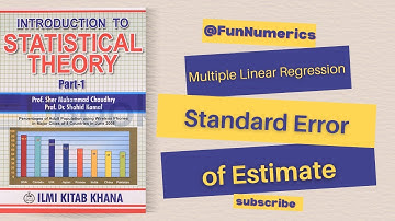 Standard Error of Estimate in Multiple Linear Regression