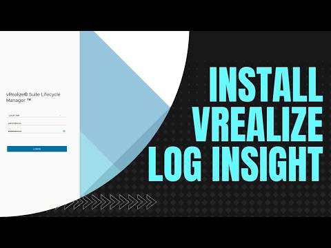 Install vRealize Log Insight through Lifecycle Manager