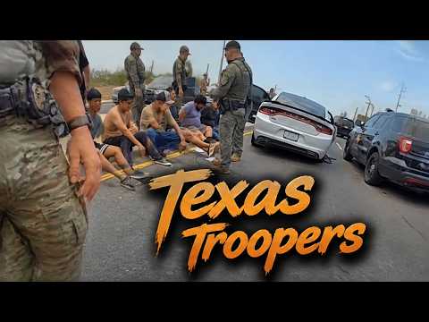 Spike Strips Miss, Tires Blow Out, Everybody Runs — Texas Troopers