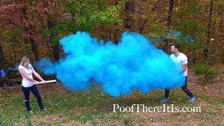 Gender Reveal Smoke Cannon Battle!!!