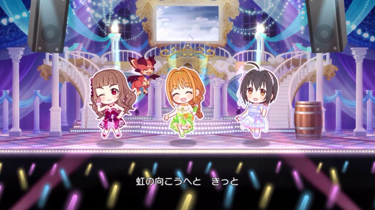 デレステ Over The Sky Game Ver 日野茜 神谷奈緒 小日向美穂 Youtube