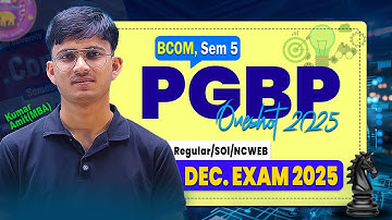PGBP Oneshot 2025 | Income Tax AY 2025-26 | BCom Prog/Hons Sem 3/5 DU Regular/SOL/NCWEB