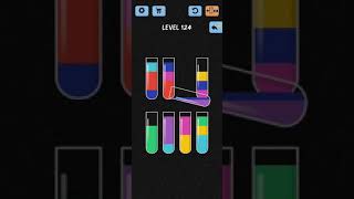 Water Color Sort Level 124 Walkthrough Solution iOS/Android