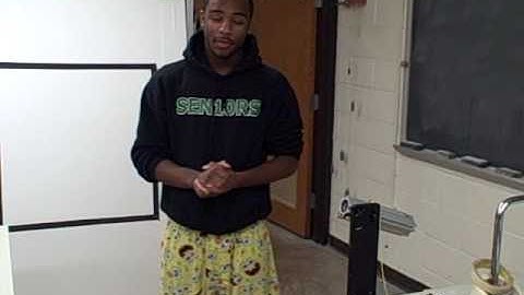 Video 1: Fun AP Physics Projectile "Lab" at George School -- Arrangement 2 2009-10