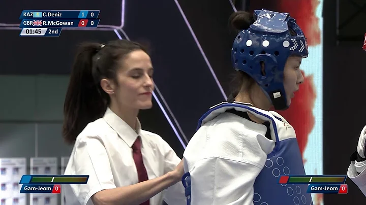 F+67kg Round of 16, Cansel Deniz (KAZ) VS Rebecca ...