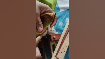 preparation before attach a cloth on Aari cot💜🧵🪡#aari cot #shorts#viralshort#trending