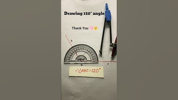 Drawing 120 degree angle | construction | how to draw #shorts #geometry #angleconstruction