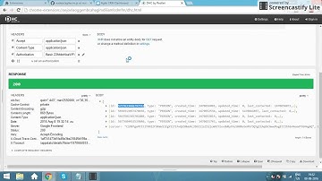 Agile CRM Rest API calls : Get contacts using DHC tool Part 2