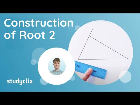 Construction of Root 2; Leaving Cert Maths. Graphs of Polynomials, Algebra. A line of length √2.