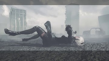 NieR:Automata walkthrough part 14 THATS how u start the final chapter