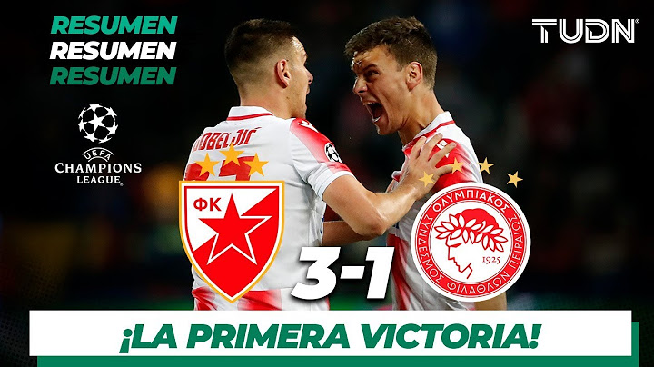 Highlights & Goals | Red Star 3-1 Olympiacos | Champions League - Matchday 2 - Group B | TUDN