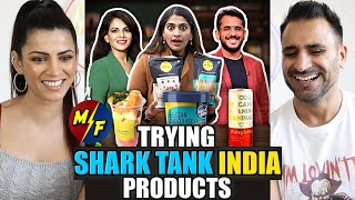 Trying Shark Tank India Products! | The Urban Guide | REACTION!!