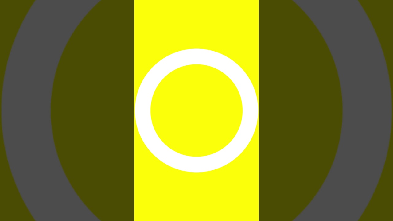 Белое кольцо по центру желтый экран 20 минут Разрешение 1080 x 1920 для мобильных устройств,