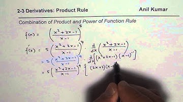 Derivative Challenge Combination of Product and Power Rule MCV4U Calculus