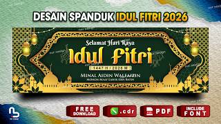 Eid al-Fitr 1447 H / 2026 Banner Design - Ramadan Banner (Free CDR) #nurdesigns