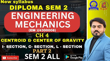 I -SECTION , C, L SECTION OF  CENTROID & CENTER OF GRAVITY (C.G) FOR ENGINEERING MECHANICS || EM IMP