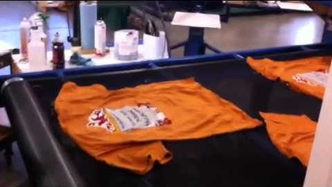 Screen Printing at SRI Monogramming, Discharge UB,