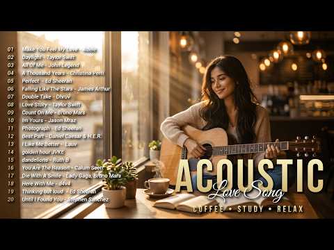 Acoustic Love Songs Playlist 2026 ❤️ Relaxing English Covers for Every Mood
