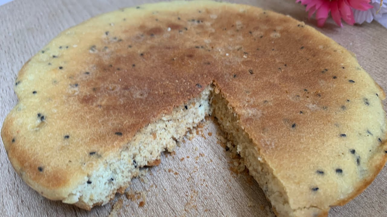 خبز المقلاة@بفرينة الارز No oven Rice bread recipe
