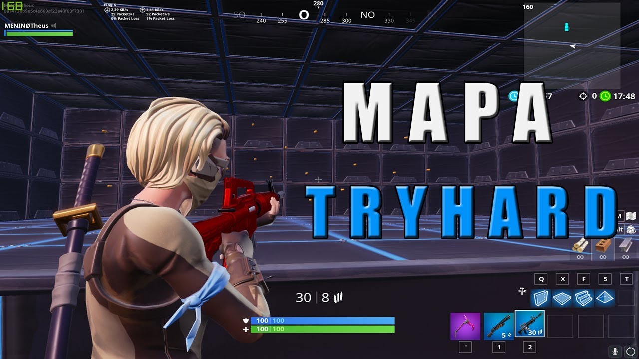 O MELHOR MAPA DE TREINO ATUALMENTE !!! (Fortnite Battle Royale)