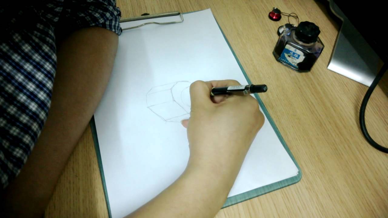 learning to draw, day 1 - YouTube
