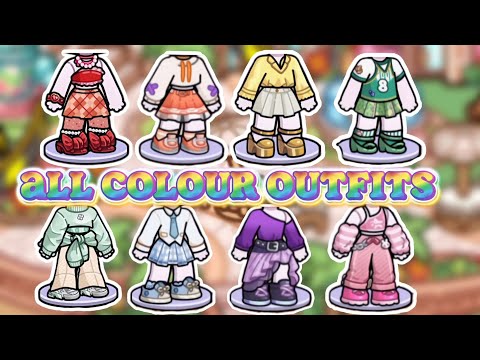 ALL COLOUR OUTFIT IDEAS 🌈✨TUTORIAL IN AVATAR WORLD #Avatarworld #pazu
