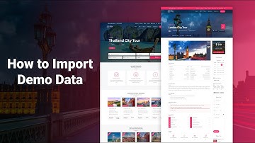 How to Import Demo Data for TravelTime - Tour & Travel Agency Theme