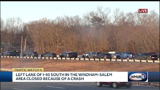 Lane closed on I-93 South because of crash