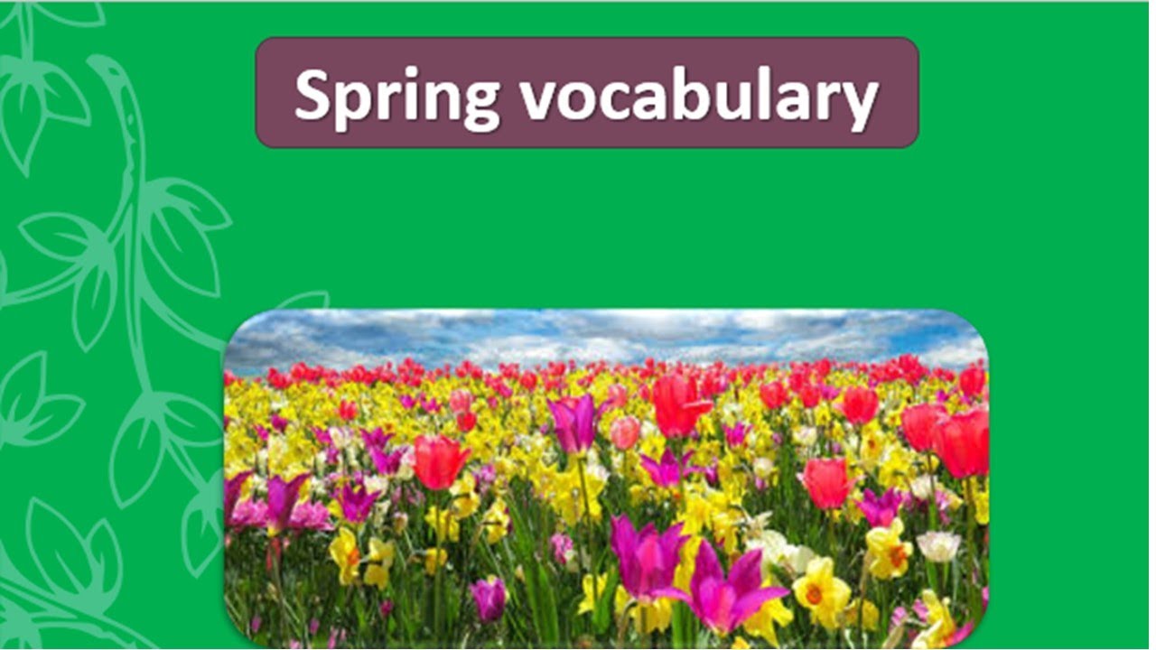 Spring Vocabulary for kids. Spring Season Vocabulary in English. - YouTube