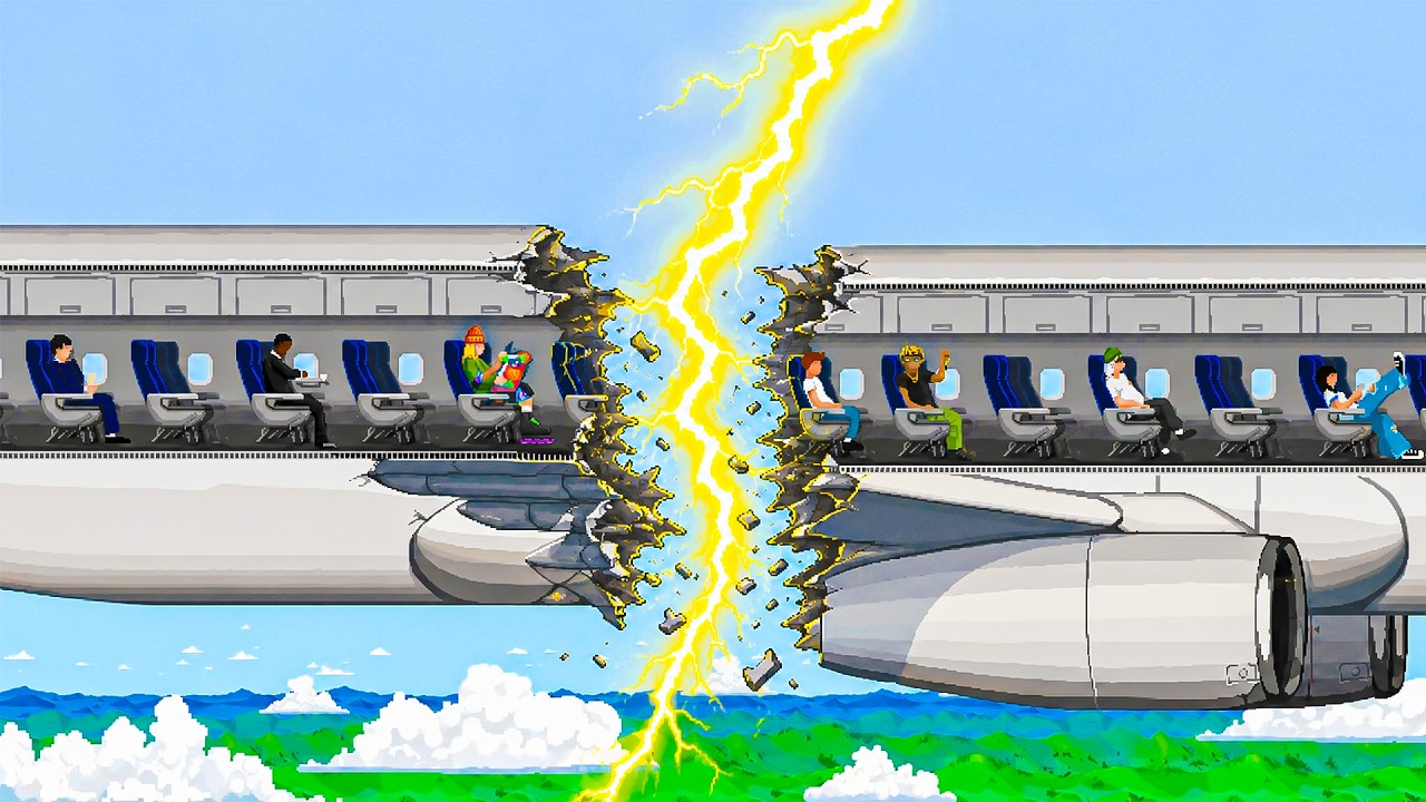 My airplane broke in half