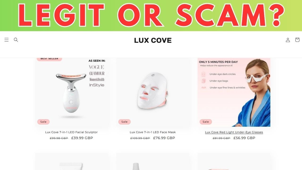 Lux Cove LED Face Masks Reviews: Is Legit or Scam?