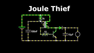 Joule Thief- Blocking Oscillator- Joule Thief Circuit (Falstad Circuit Simulator)- Vampire Torch