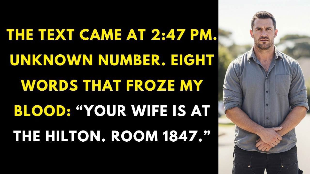 I Got a Text: “Your Wife Is at the Hilton, Room 1847” — So I Sent Flowers With a Very Special Card..