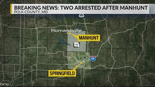 Two suspects in custody after manhunt in Polk County