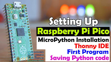 Raspberry Pi Pico MicroPython installation, Thonny IDE, save python code, setting up raspberry pi
