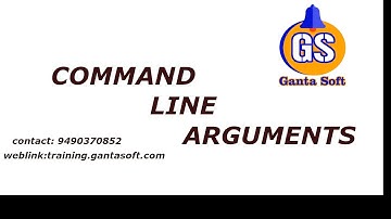 commandline arguments  In Telugu