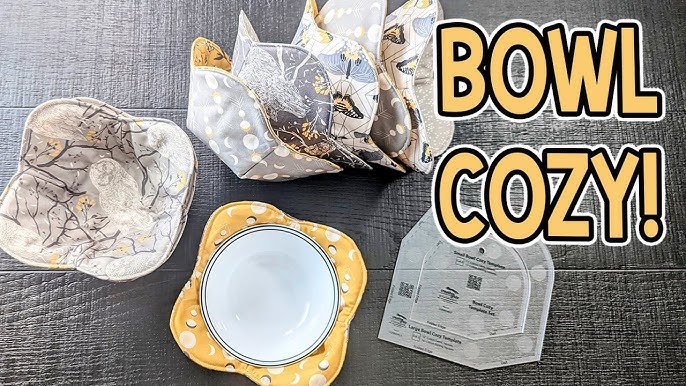  365Home Bowl Cozy Template 3 Sizes, Bowl Cozy Pattern  Template, Bowl Cozy Template Cutting Ruler Set with 40 Pcs of Sewing Pin,  Rotary Cutter and Manual Instruction : Arts, Crafts & Sewing